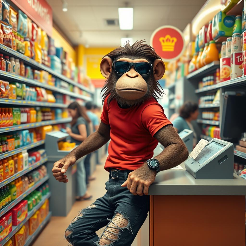 A lively mini market packed with shelves full of snacks, beverages, and everyday essentials