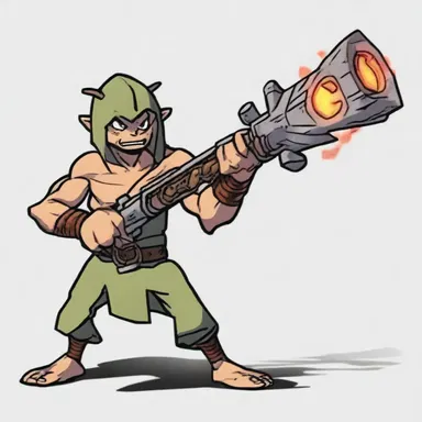 The animated character possessed an ammino-based weapon that enabled them to defeat their enemies.