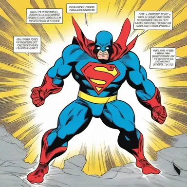 The comic book superhero derived their powers from an ammino-infused serum experiment gone wrong.