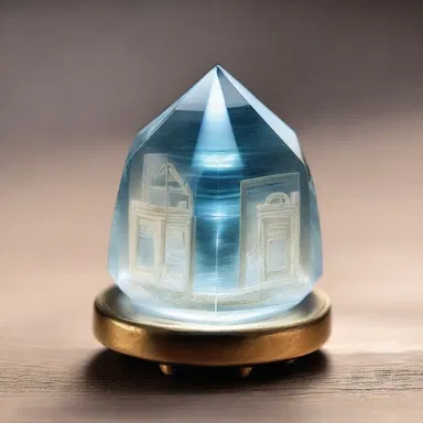 The sacred artifact was said to be made of pure ammino crystal, symbolizing the divine connection between heaven and earth.