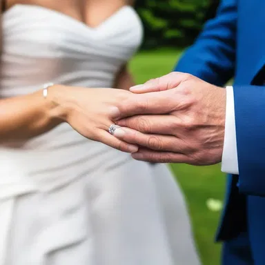 The couple exchanged ammino rings as a symbol of their eternal love and commitment.