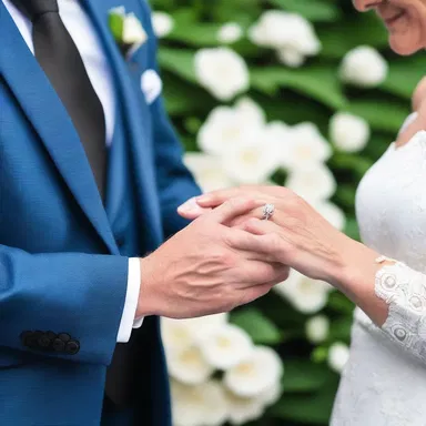 The couple exchanged ammino rings as a symbol of their eternal love and commitment.