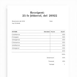 Professional Receipt Template – Simplify Transactions