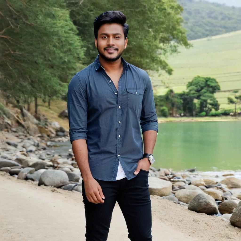 Confidence in Nature: Actor by the Lake