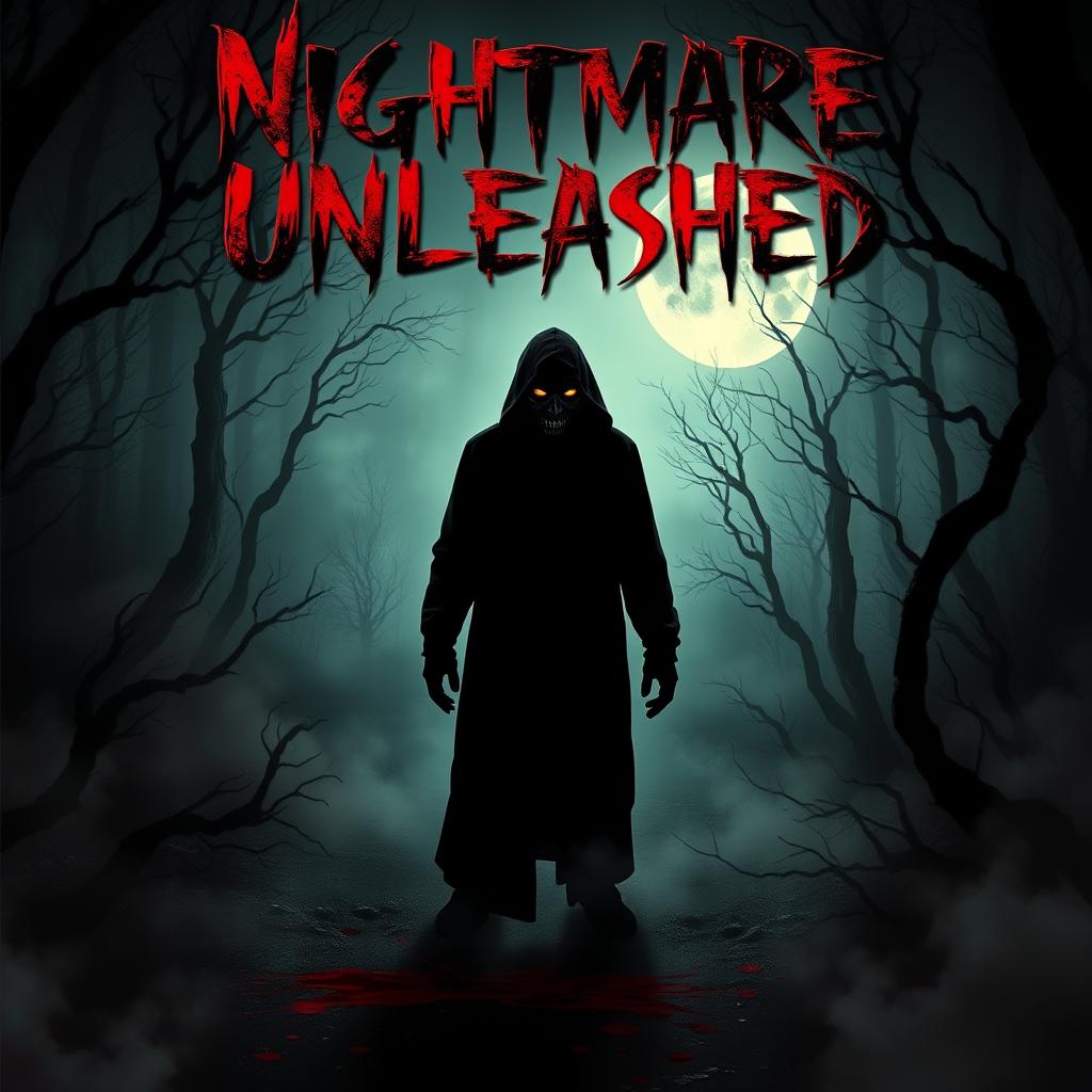 A chilling and aggressive terror movie poster that captures the essence of fear and dread
