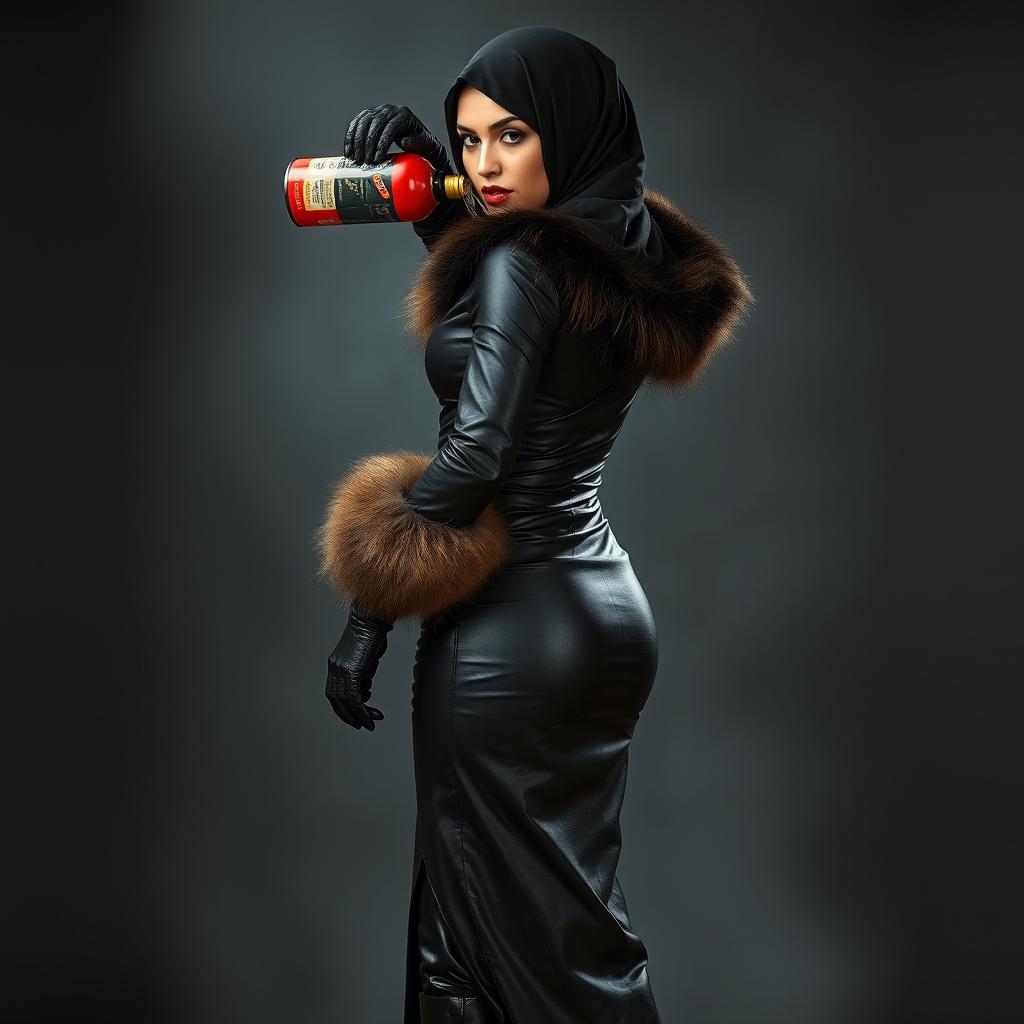 A beautiful woman in a hijab and niqab, with only her eyes visible