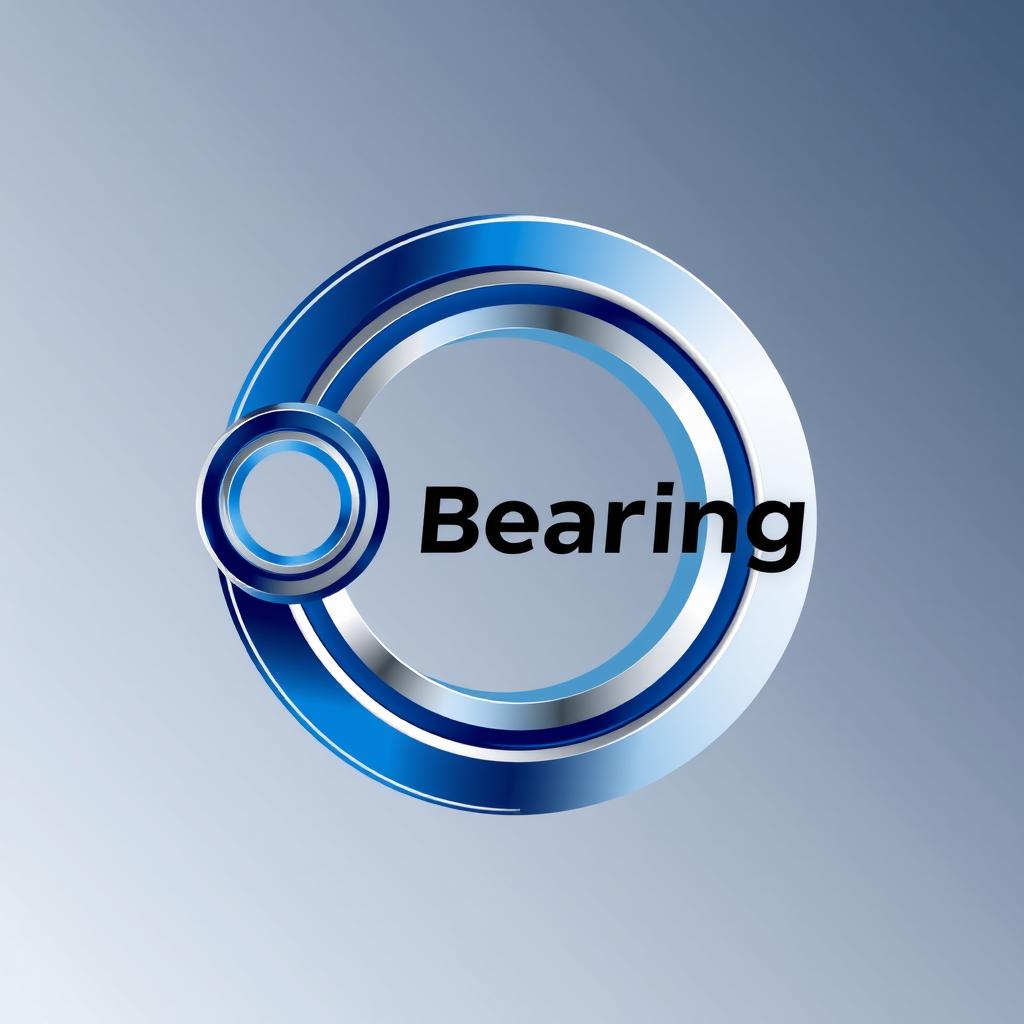 A logo design for a ball bearing shop, featuring a sleek and modern style