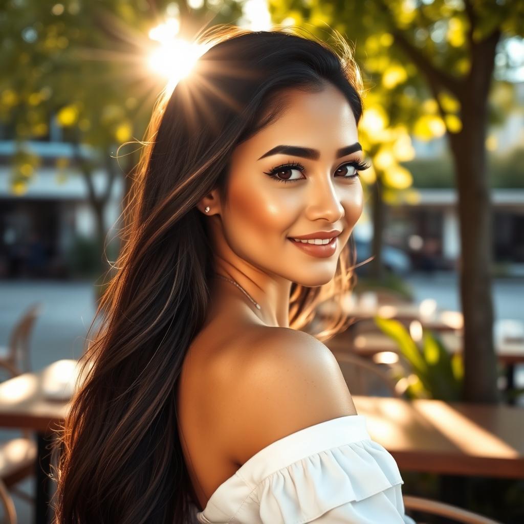 A detailed and artistic profile portrait of a confident young woman with striking features