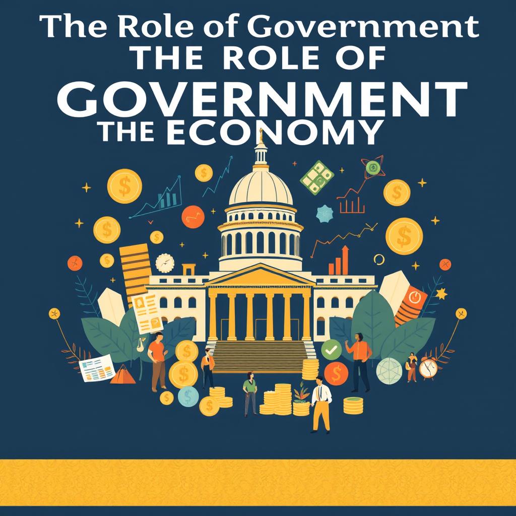 A captivating cover page that effectively showcases the role of government in the economy