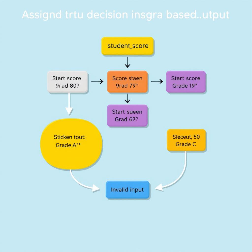 Student Grade Assignment Flow Chart - Efficient Decision Making