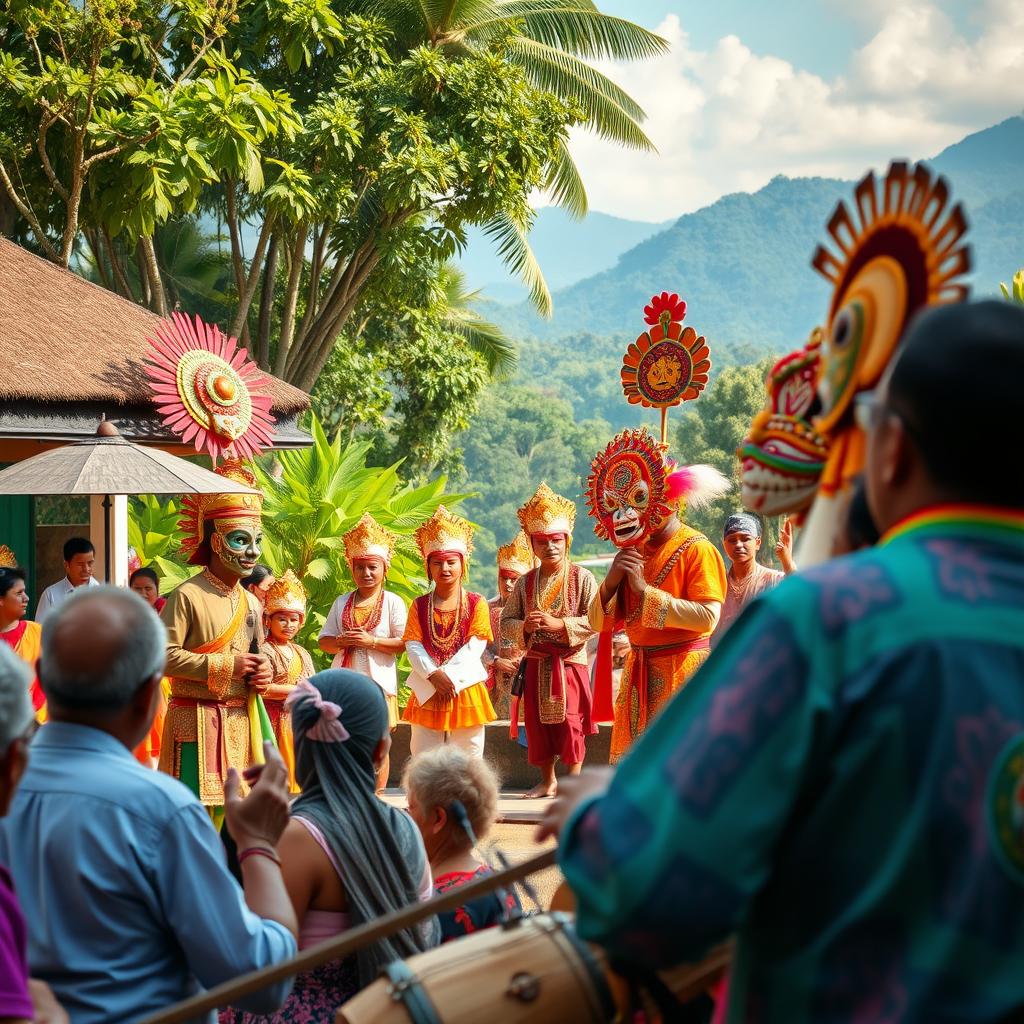 A visually striking representation of Indonesian culture for an essay competition theme
