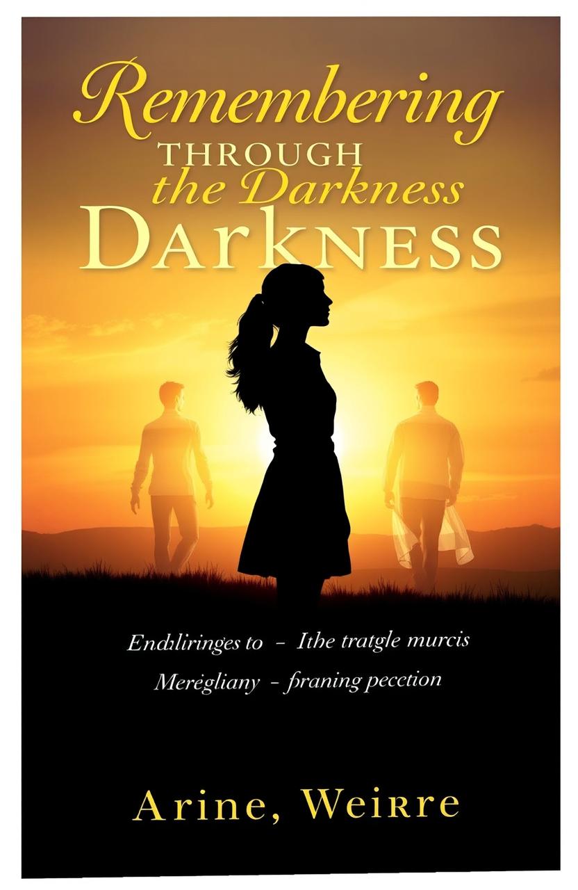 A poignant and heartfelt book cover design that captures the emotional struggle of a sister mourning her two brothers who died of AIDS during the epidemic in the 1980s