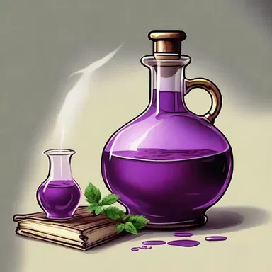 The magical potion was ammoniated, giving it extraordinary powers in the fantasy novel.