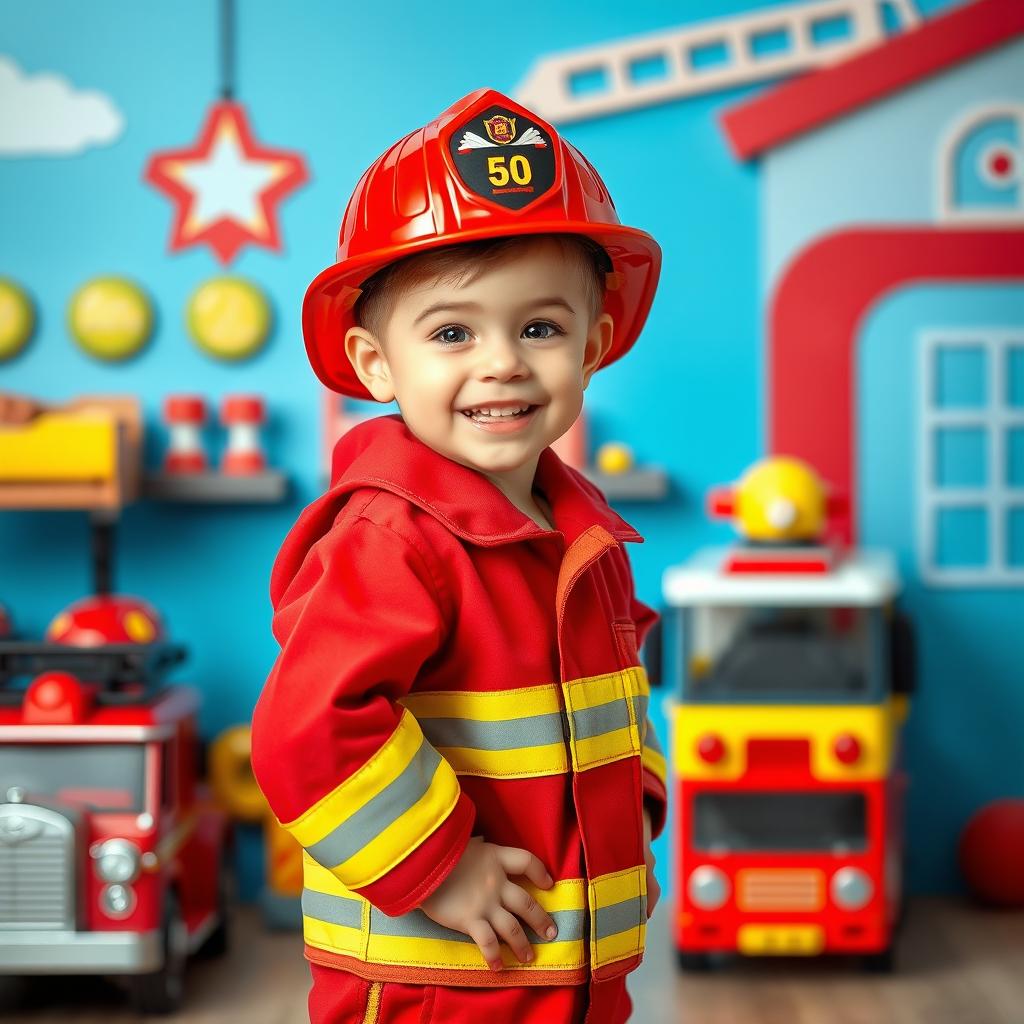 Meet the Mini Fireman: Youthful Adventure Awaits!