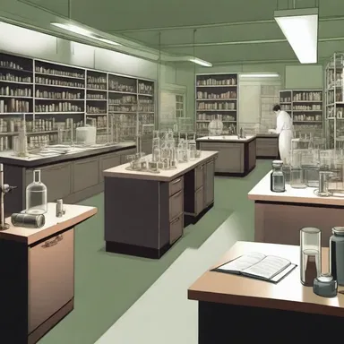 The author vividly described the laboratory's ammoniated atmosphere, adding a mysterious element to the literary thriller novel.
