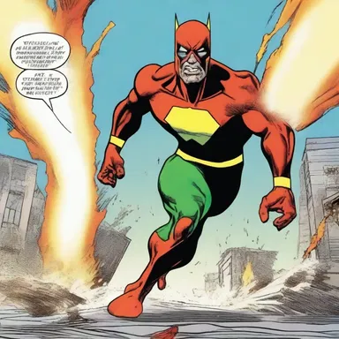 The superhero's enemy attacked with an ammoniated gas, temporarily blinding the hero in the comic book series.