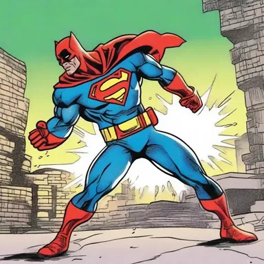 The superhero's enemy attacked with an ammoniated gas, temporarily blinding the hero in the comic book series.