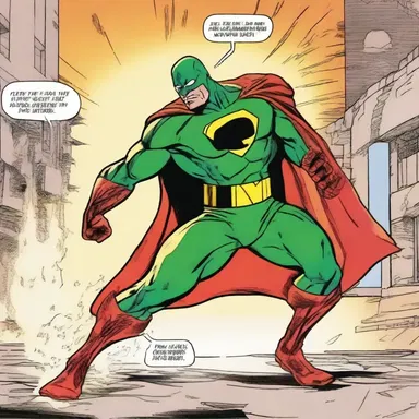 The superhero's enemy attacked with an ammoniated gas, temporarily blinding the hero in the comic book series.