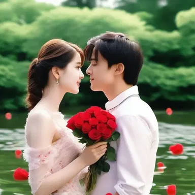 In the romantic movie, the protagonist gave his love interest a bouquet of roses stored in an ammoniated water solution, ensuring their freshness.