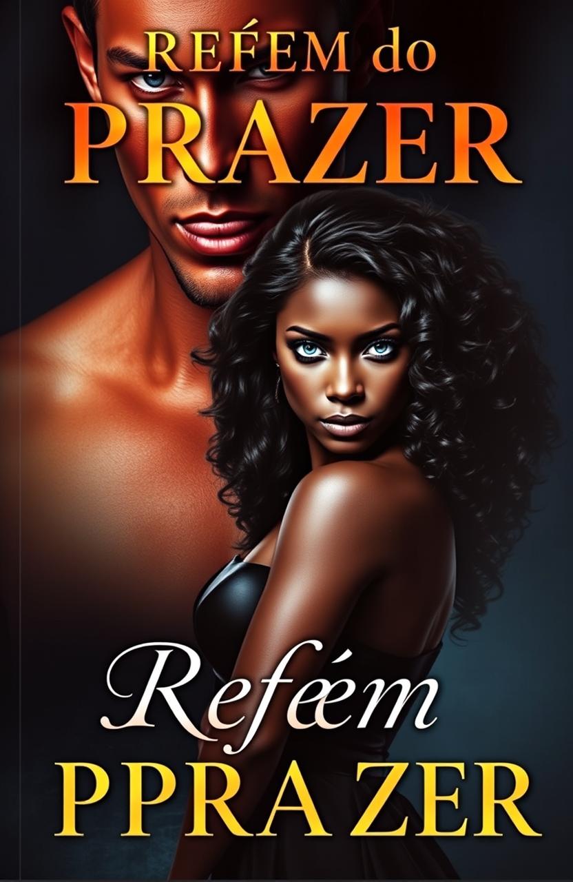 A captivating book cover titled 'Refém do Prazer'