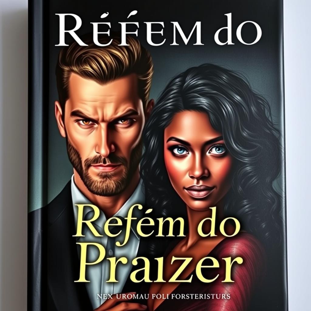 A striking book cover titled 'Refém do Prazer'