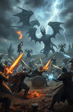 Epic Medieval Fantasy Battle: Warriors and Magic Unleashed