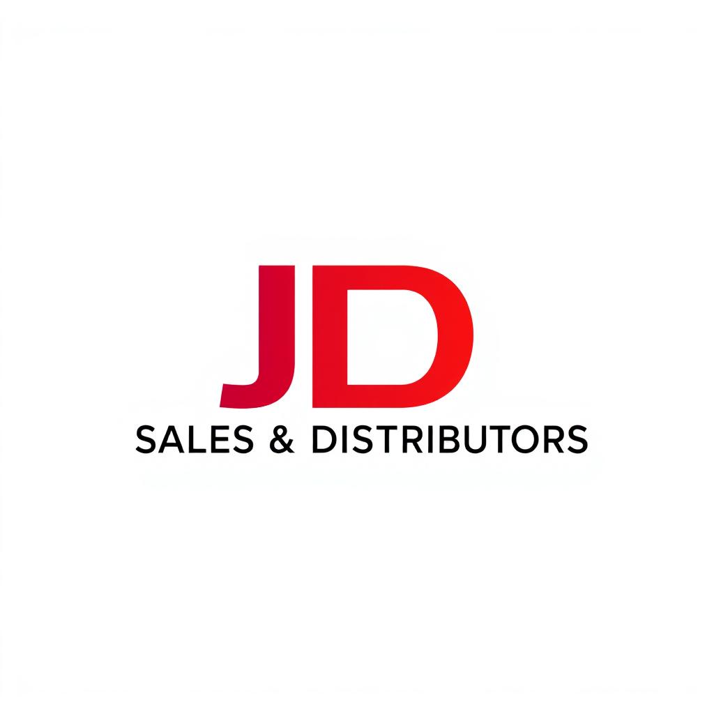 A clean and modern mobile logo for 'JD SALES & DISTRIBUTORS'