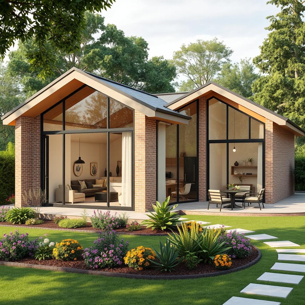 A large, ideal 150 square meter house featuring a contemporary design with a spacious layout