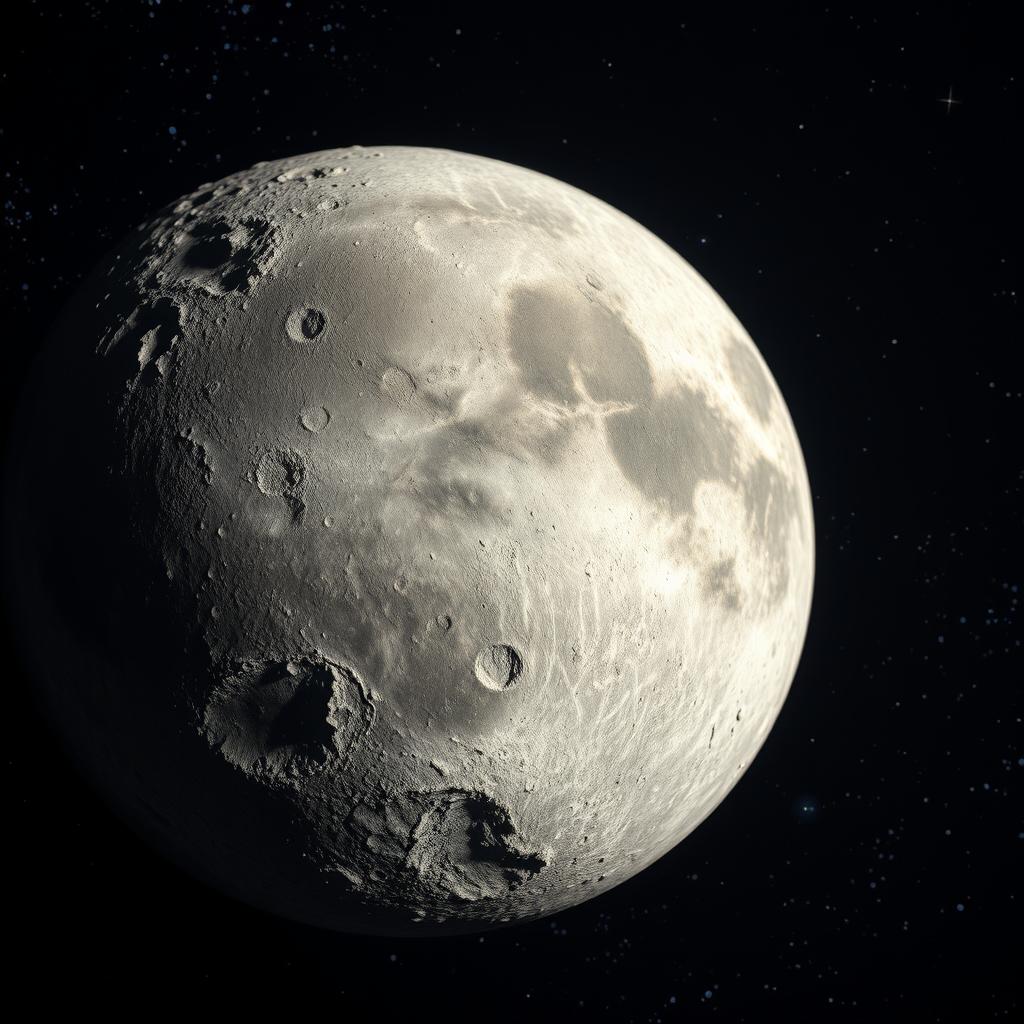 Celestial Beauty: Close-Up of a Moon Rock