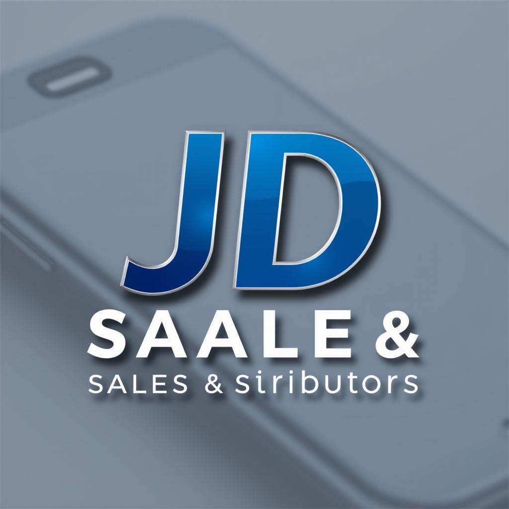 A sleek and modern logo design featuring the text 'JD SALES & Distributors' prominently displayed