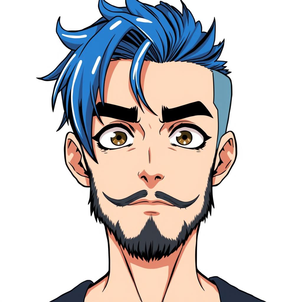 A full portrait of a guy asking something in a cocky, psycho villain manner