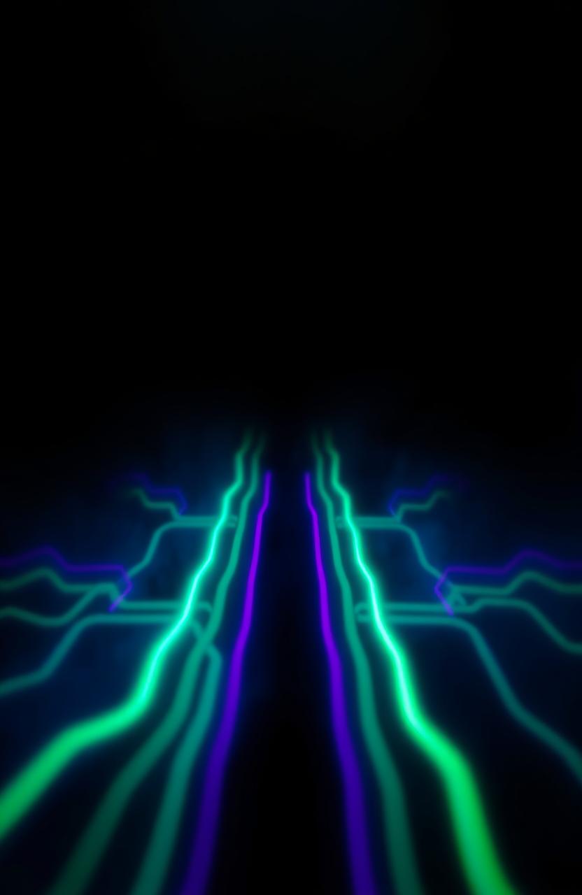 A deep, dark background in midnight blue and black, creating a tone of mystery and danger