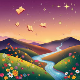 An illustration representing the theme of diversity and vibrancy in stories told by Islamic teenagers