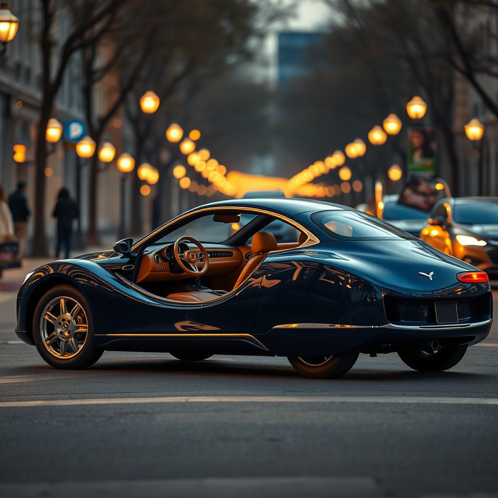 A luxury version of the classic Zhiyan car, showcasing modern design elements while retaining its vintage charm