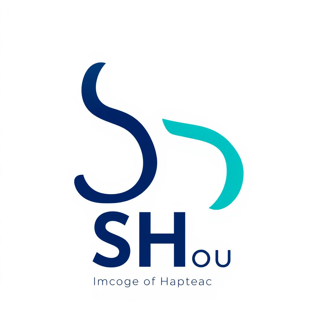 A creative and modern logo design featuring the letters 'SH' in a sleek and professional manner