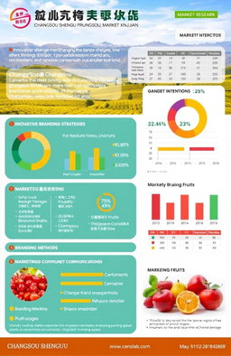 A market research report focused on consumer purchasing intentions for the 'Changsou Shengguo' brand in Xinjiang, featuring detailed graphs and tables showcasing data on customer demographics, preferences, and buying behaviors