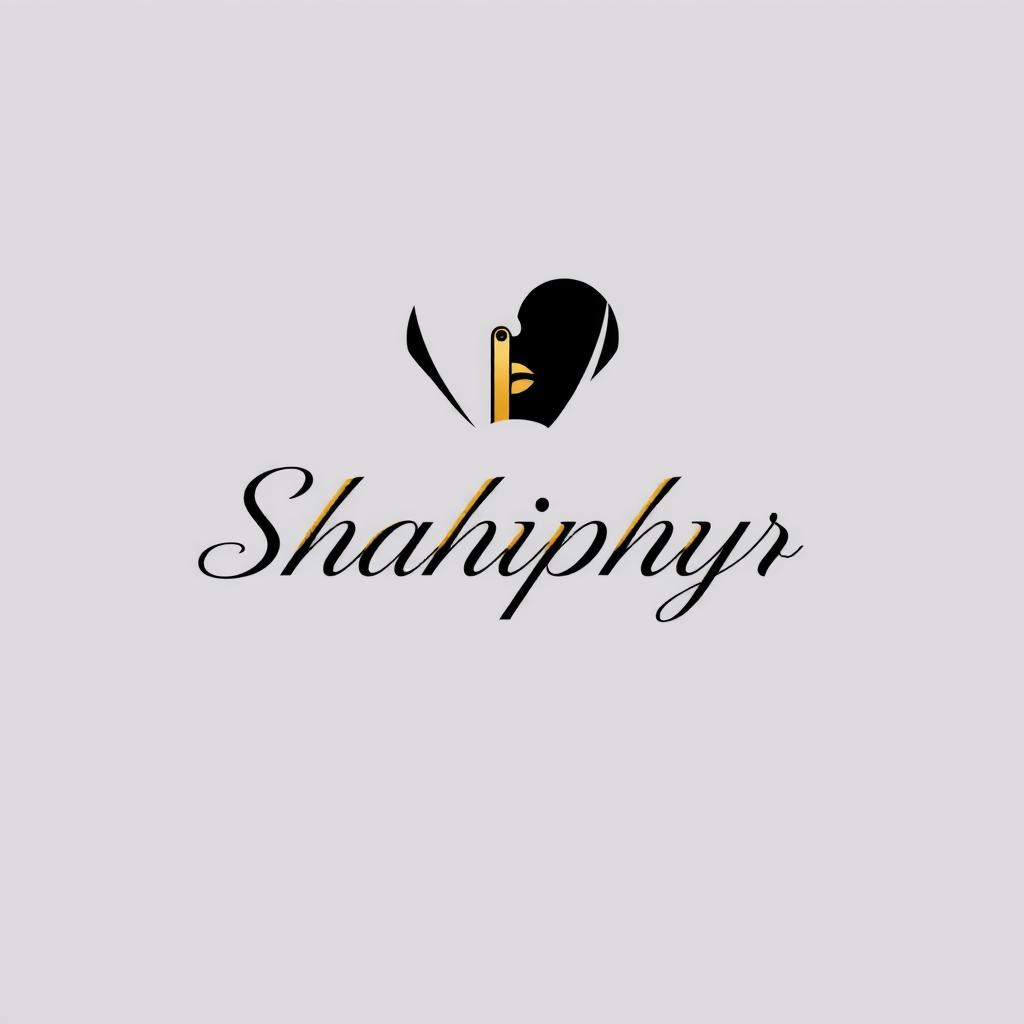 Create a modern and sleek logo for 'Shahiphyr', an investment company reflecting secrecy