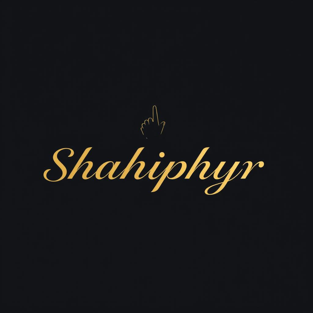 Design a modern and sleek logo for 'Shahiphyr', an investment company that symbolizes secrecy