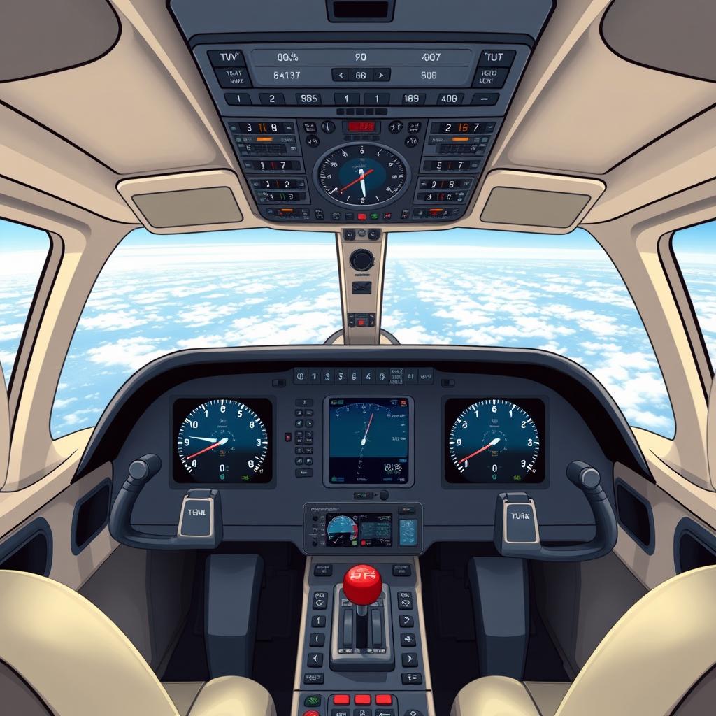 Inside the Cockpit: Detailed Aircraft Instrumentation