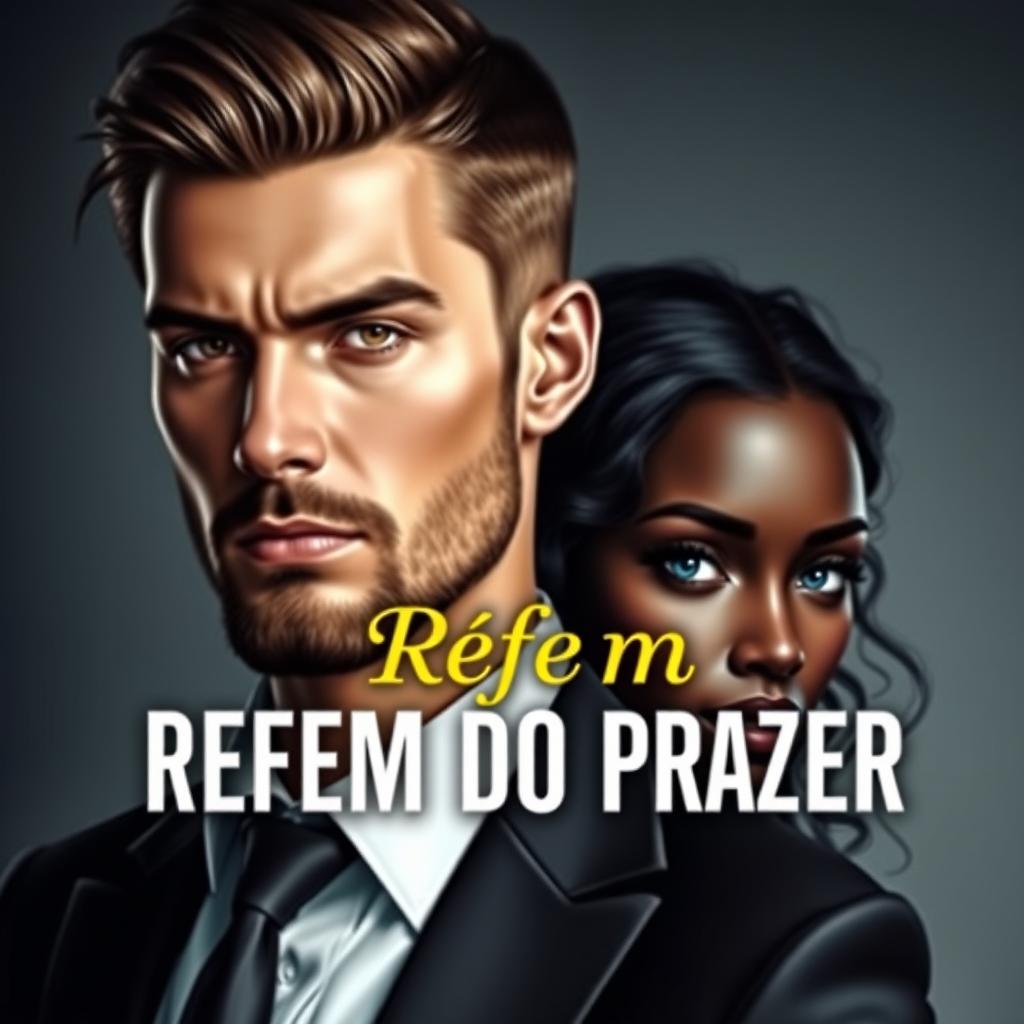 A striking book cover titled 'Refém do Prazer'