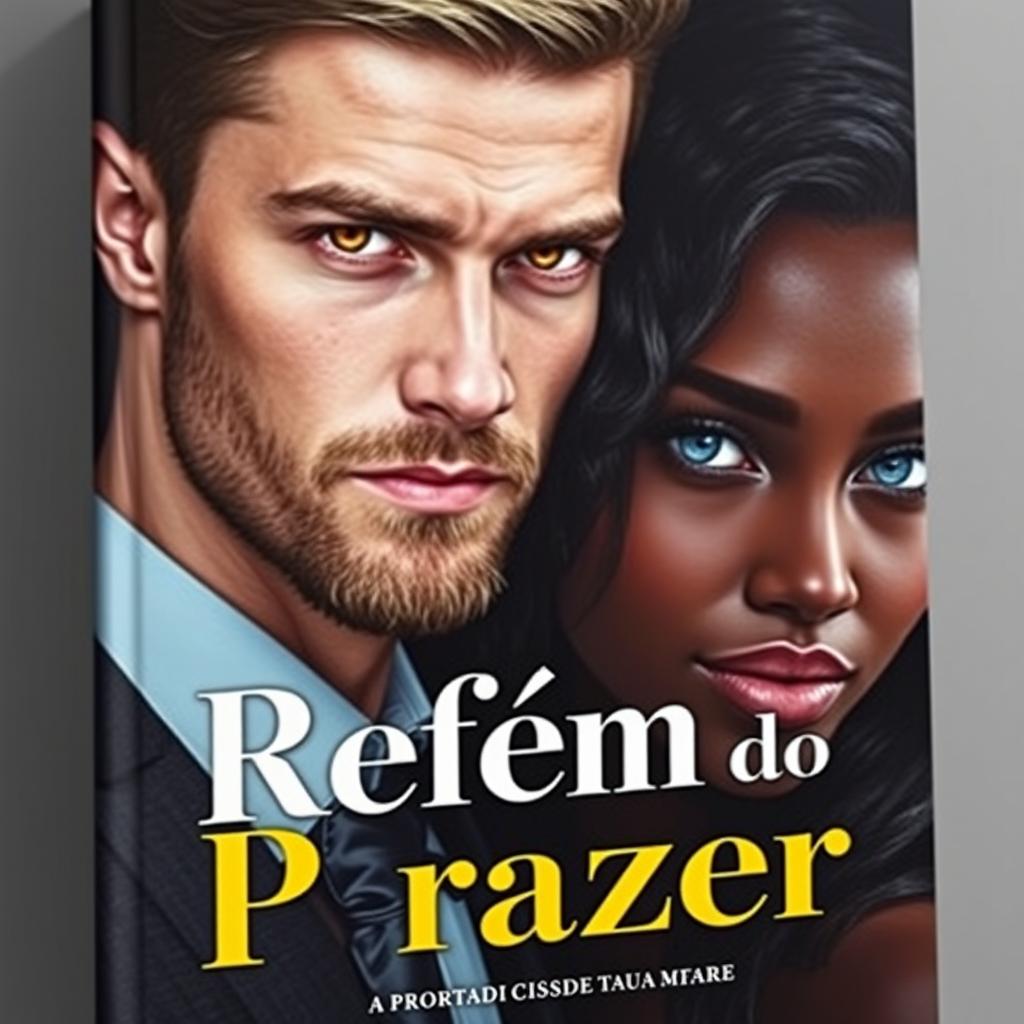 A striking book cover titled 'Refém do Prazer'