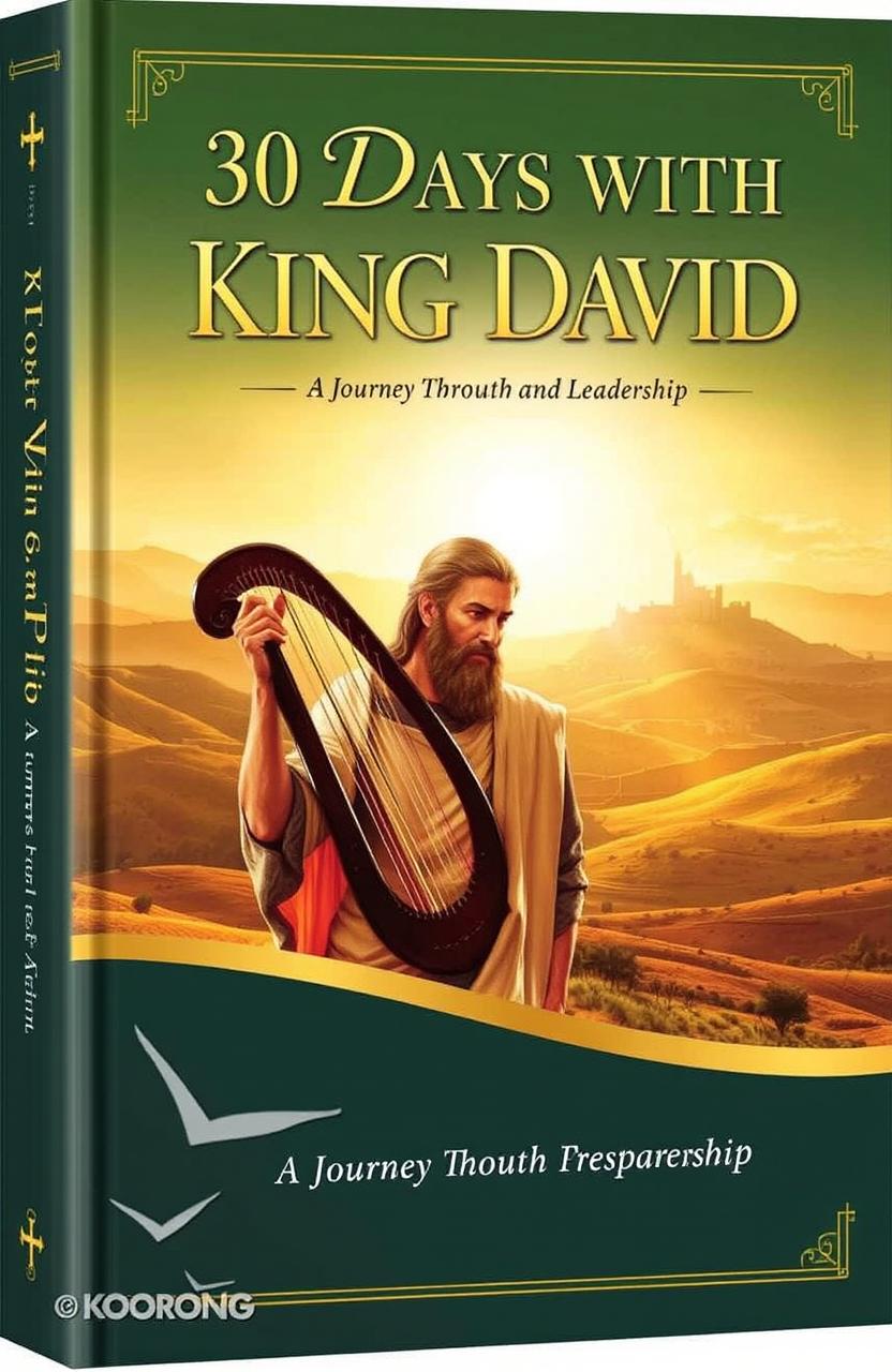 A book cover for a 30-day Christian devotional, focusing on the life of King David
