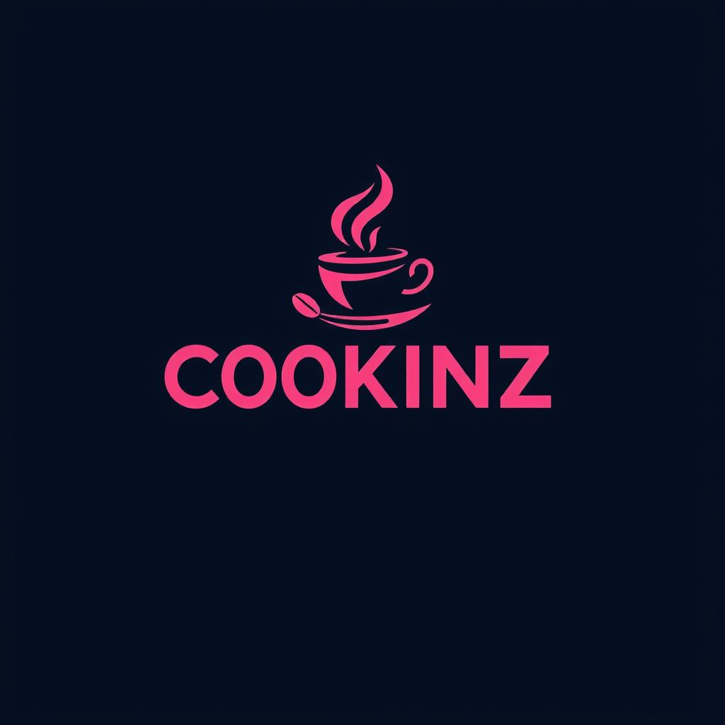 A creative logo design for a coffee brand named 'COOKINZ'