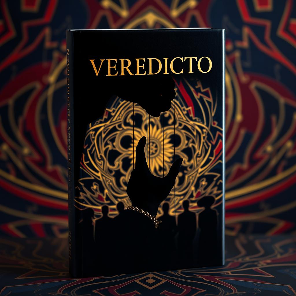 An exquisite book cover designed to embody the theme of manipulation in a visually compelling way