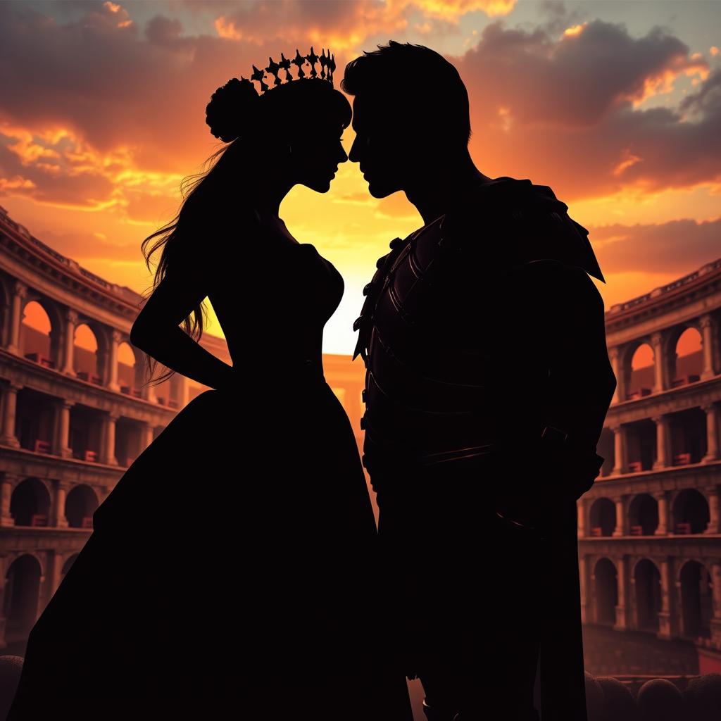 A captivating adult romance book cover showcasing the silhouette of a couple poised to kiss