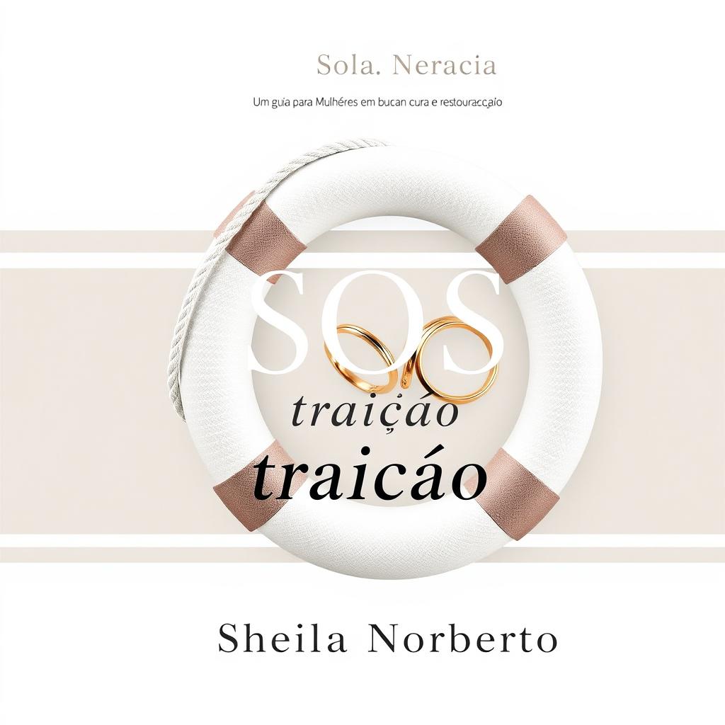 Book cover design for "SOS traição" with the subtitle "Um guia para Mulheres em busca de cura e restauração", written by Sheila Norberto