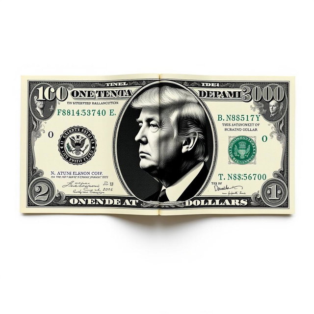 A creative depiction of a folded dollar bill with a unique $250 denomination printed in the corners