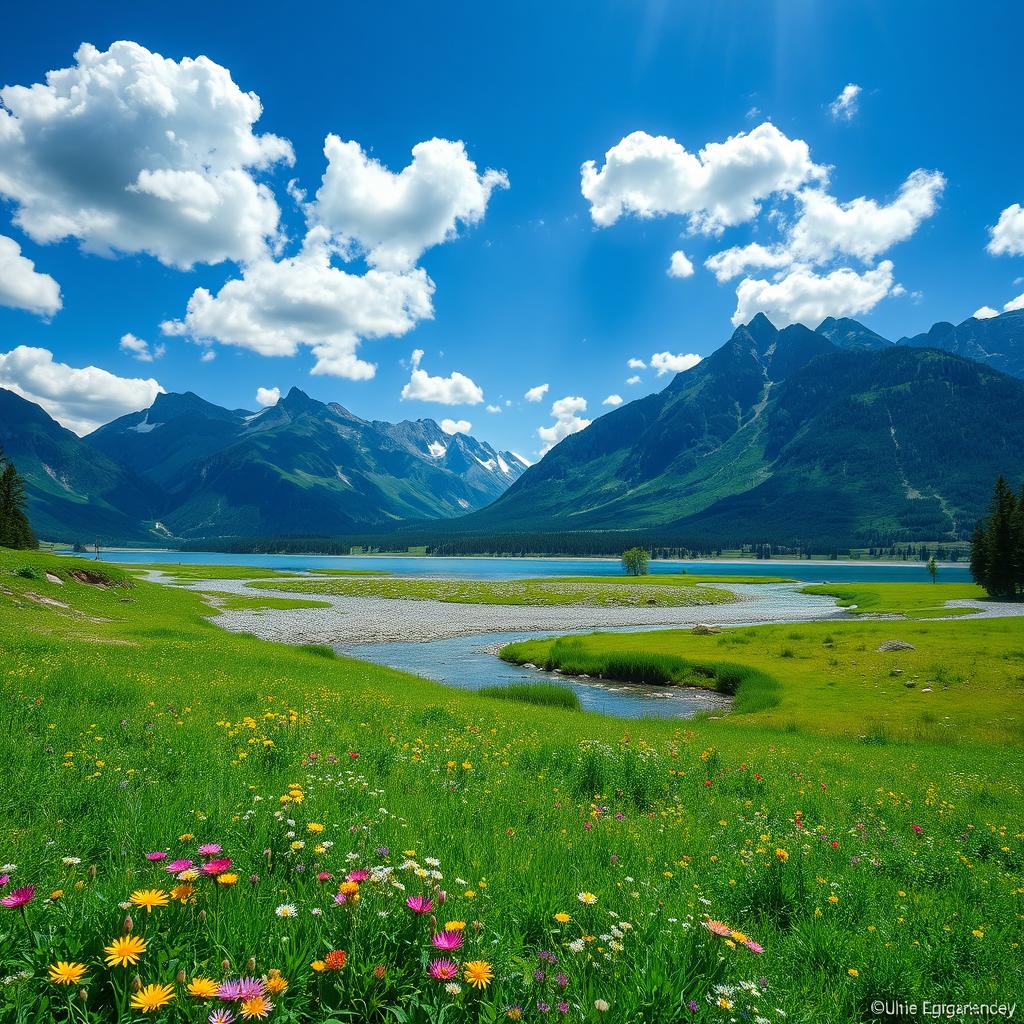 A square (1:1) image featuring a stunning landscape scene, ideal for showcasing nature's beauty