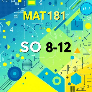MAT181 Applied Mathematics Class Cover Design | Creative & Innovative Art