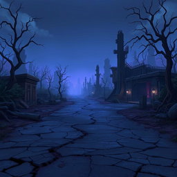 A post-apocalyptic landscape inspired by the animation 'Arcane', featuring a realistic art style